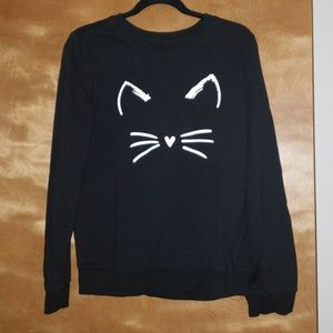 Super cute cat sweatshirt!